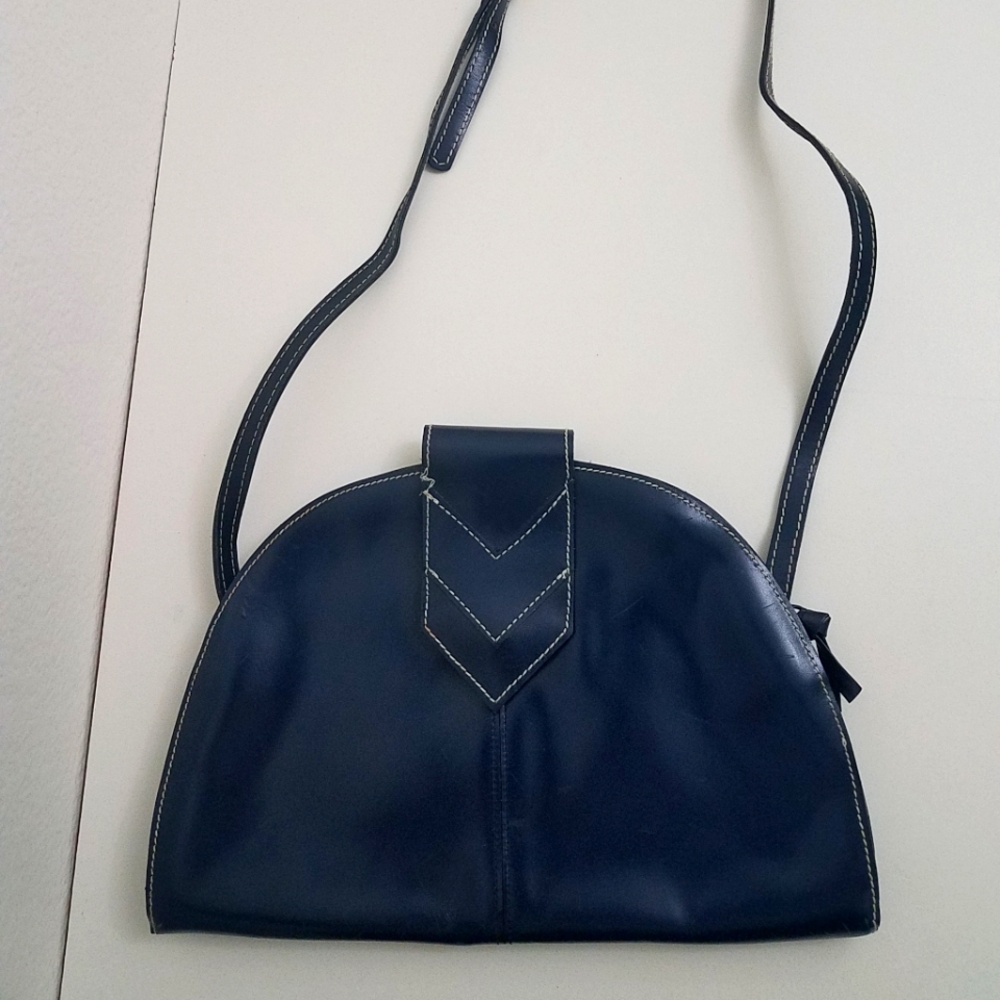 $7 Blue Dome Crossbody Bag